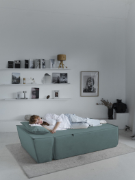 Бескаркасна оттоманка Клайд,велюр