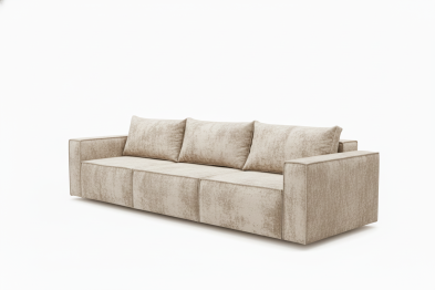 Диван-кровать Лофт 3-х модульный, плюш , с/м 145х266