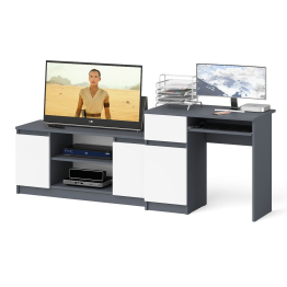 Стол компьютерный МС-1 левый с тумбой МТВ-1200 Мори