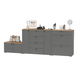 Комод с обувницей и тумбой Остин