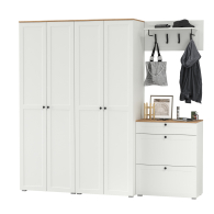 Прихожие, Два шкафа для одежды в прихожую с обувницей и вешалкой для одежды Остин