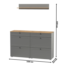 Две обувницы Остин и навесная полка