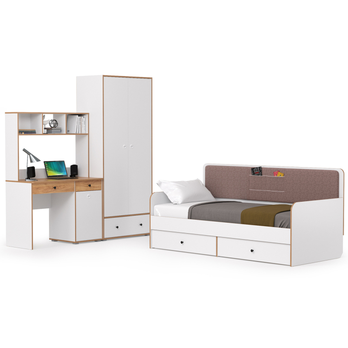 Для девочек, Вуди мебель в детскую с кроватью с ящиками № 38