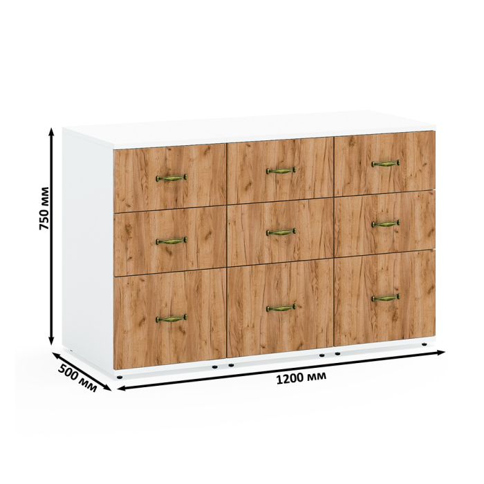 Тумбы, Тумбы три выдвижных ящиками 3.16 Лидер-8