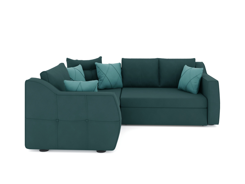 Диваны угловые в гостиную, Диван-кровать угловой Френсис дельфин, велюр