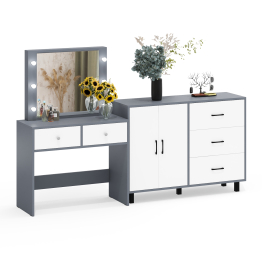 Комод 123-1204 и косметический столик с подсветкой СТ-5