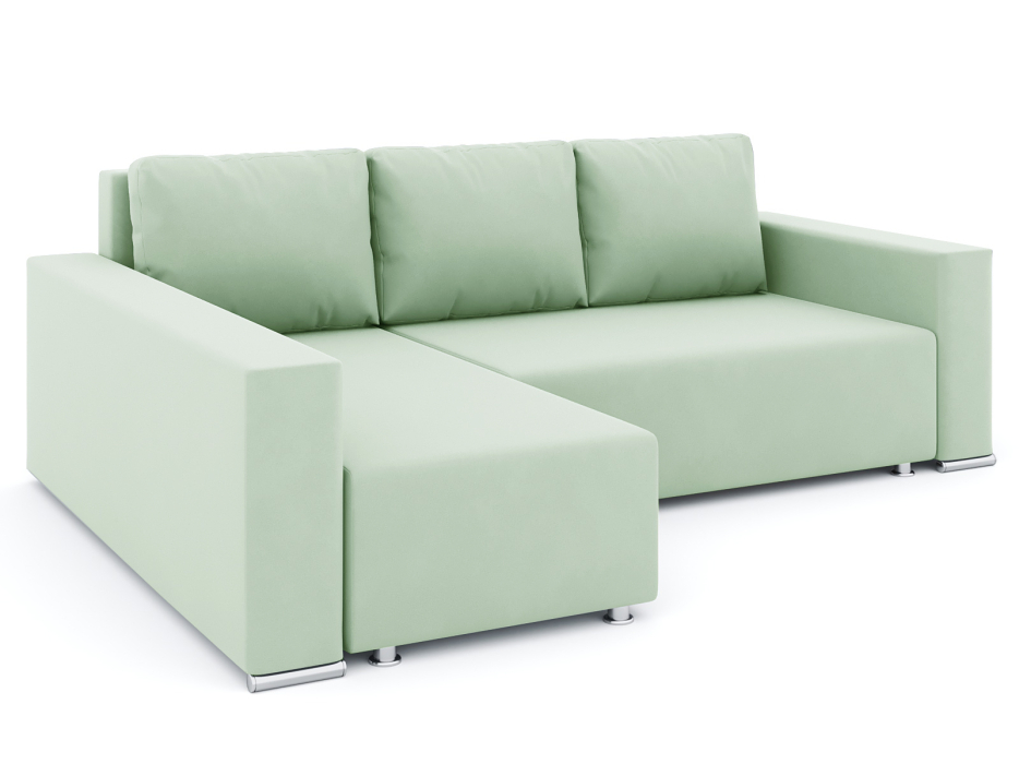 Диваны угловые в гостиную, Диван-кровать угловой Марко еврокнижка, велюр