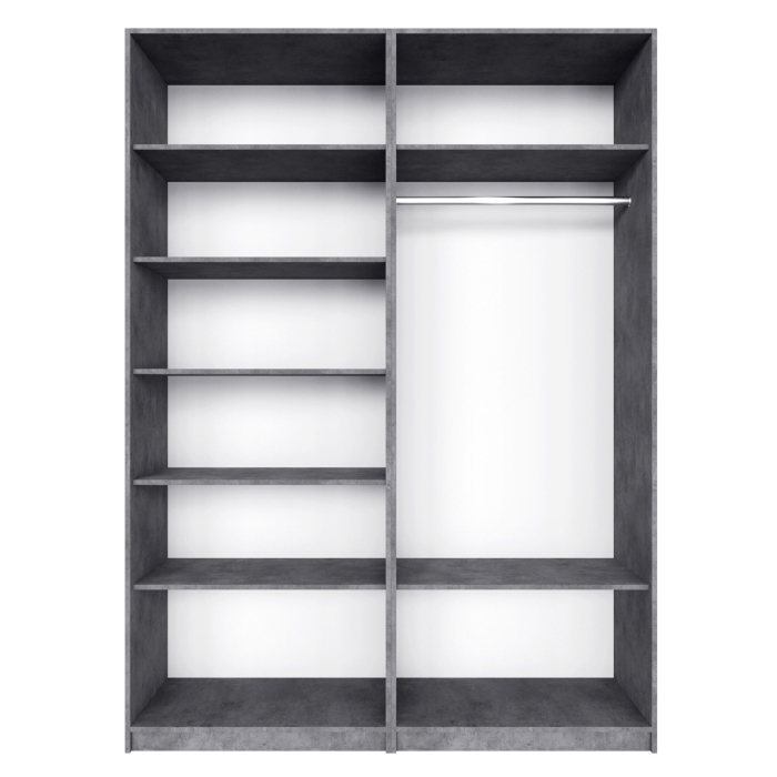 Шкафы распашные, Распашной шкаф Локер 800+800 с полками слева