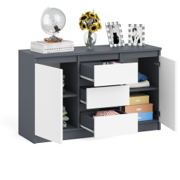 Комод-тумба три ящика и две дверки Мори МК1200.3