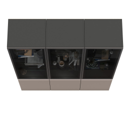 Горка в гостиную с с тремя стеклянными дверками Сидней 13.201