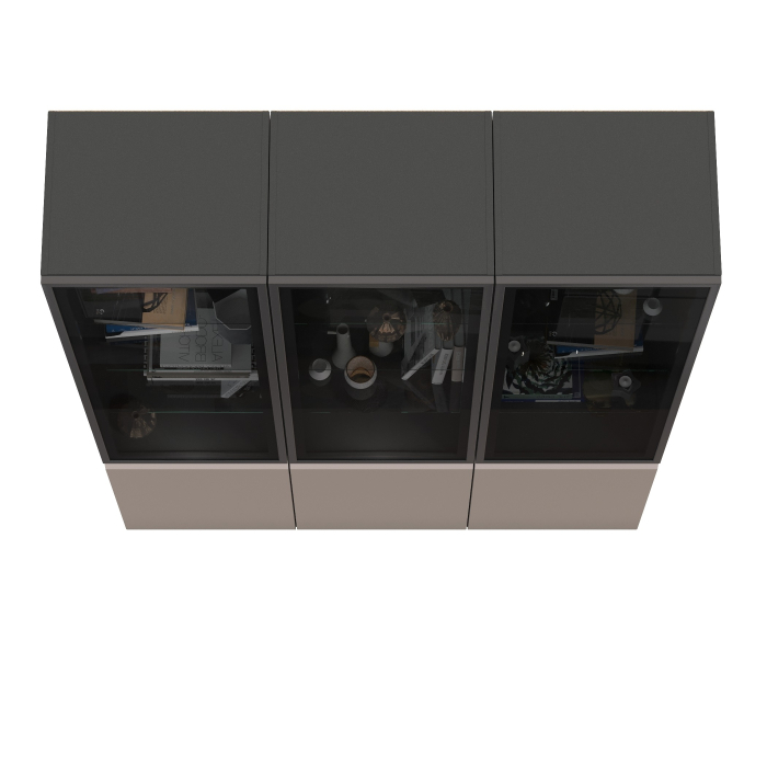 Витрины, Горка в гостиную с с тремя стеклянными дверками Сидней 13.201