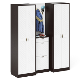 П-6 прихожая компоновка № 15 МДФ фрезеровка ромб