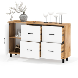 Комод-тумба 4-ре ящика и дверка РВК 125-1504