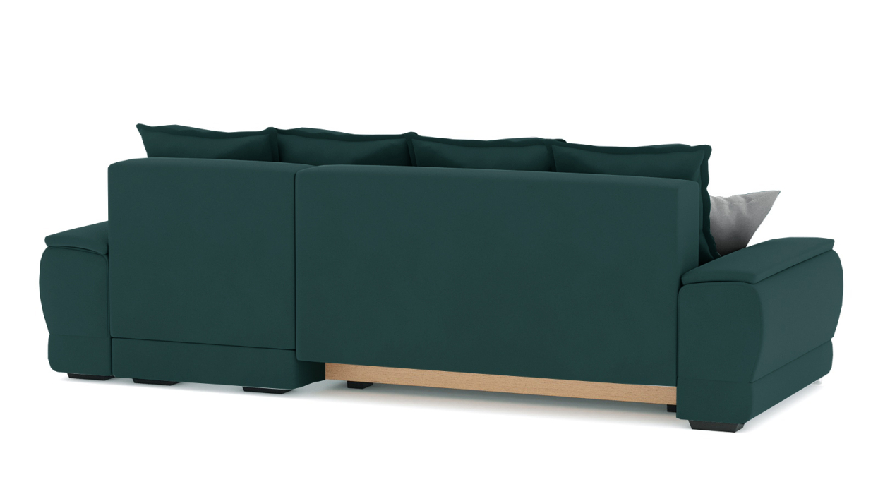 Диваны угловые в гостиную, Диван-кровать угловой Нордвикс Мини, велюр