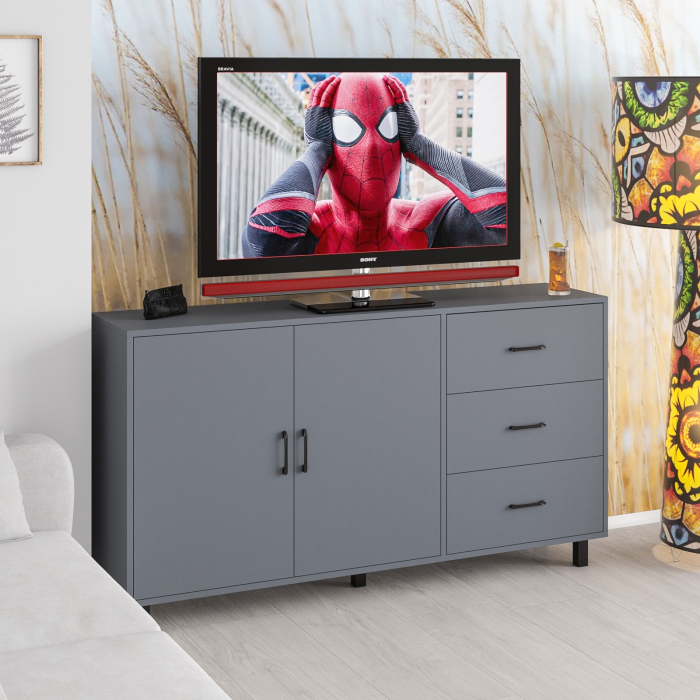 Комоды, Широкий тумба-комод с ящиками и дверками РВК 123-1604