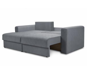 Диван угловой еврокнижка со спальным местом Мэдисон, микровелюр