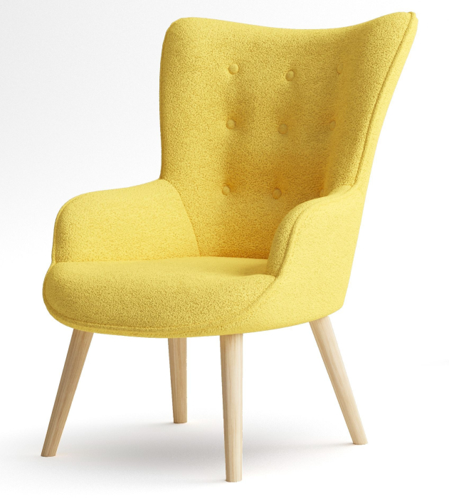 Кресло для отдыха, Кресло интерьерное Шелли, искусственный мех