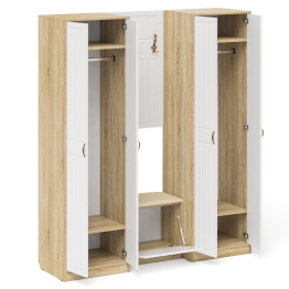 Модульная мебель для прихожей П-6 № 9 МДФ фрезеровка прованс