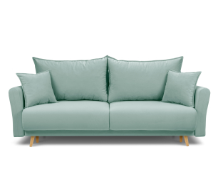 Диван кровать прямой со спальным местом "Мия", микровелюр