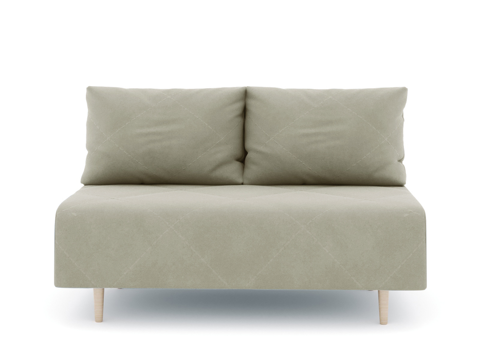 Дизайнерские диваны для гостиной, Диван прямой нераскладной Милли мини 2-х  местный без подлокотников, велюр