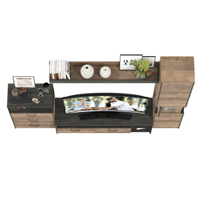 Стенки для гостиной, Стенка для гостиной с подсветкой Трувор № 23