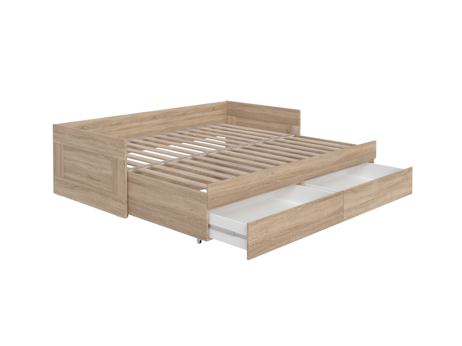 Кровати 90 см, Кровать раздвижная с ящиками 90х200 СИРИУС