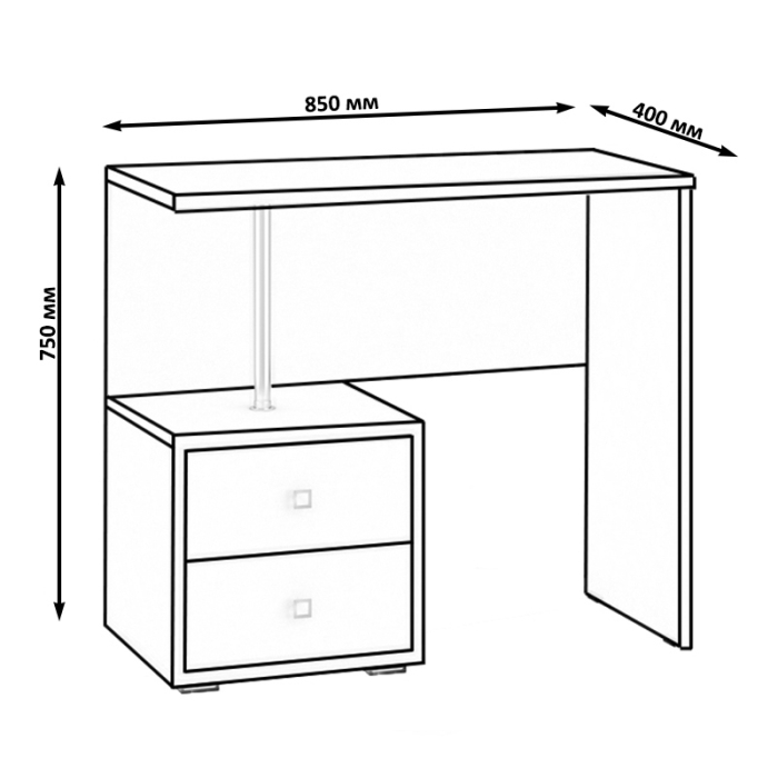 Туалетные столики, Стол косметический Камелия