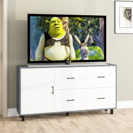 Комод широкий с дверкой и ящиками РВК 125-1704