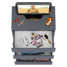 Узкий комод пять ящиков Мори МК700.5