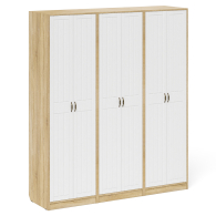 Прихожие, Три широких шкафа с дверками в прихожую П-6 МДФ фрезеровка прованс