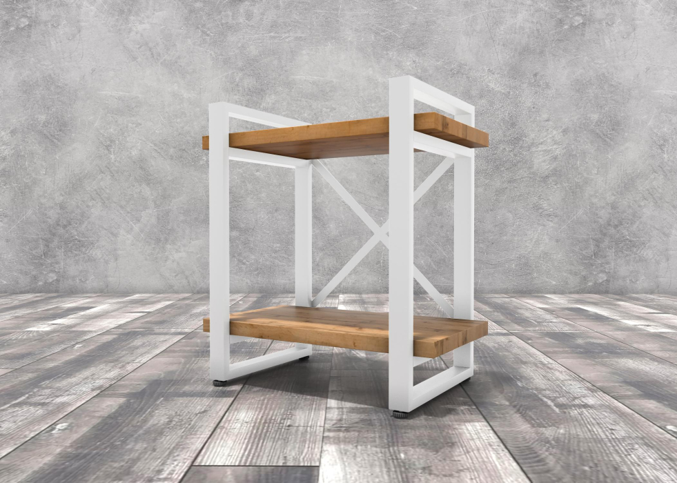 Прикроватные тумбы, Тумба прикроватная Айсберг Лофт 40 белый