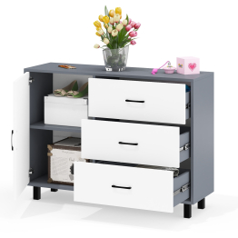 Комод-тумба три ящика и дверка РВК 122-1204