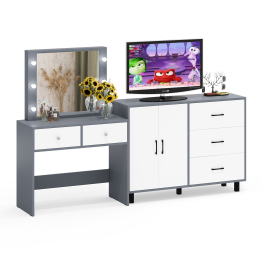 Комод 123-1204 и косметический столик с подсветкой СТ-5