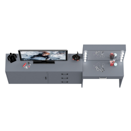 Комод ящики и дверка 122-1504 и туалетный столик с подсветкой СТ-4