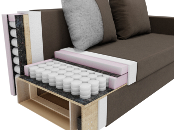 Прямой диван Адам, НПБ,еврокнижка,велюр