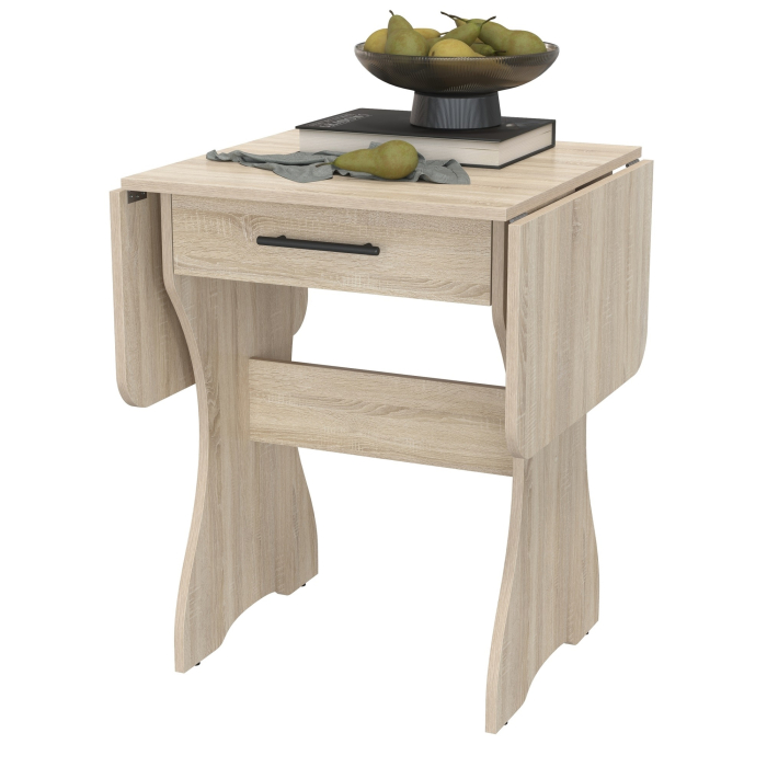 Обеденные столы, Стол обеденный раскладной с ящиком 6-02.120