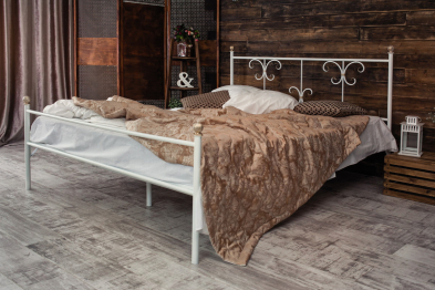 Кованая кровать Симона 1.4 с одной спинкой