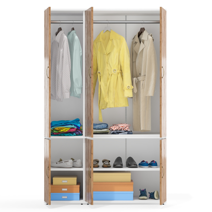 Для одежды, Глубокий шкаф платяной и пенал для одежды Лидер-8