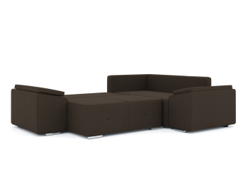 Диван-кровать угловой Хавьер 1 ПБ еврокнижка, велюр