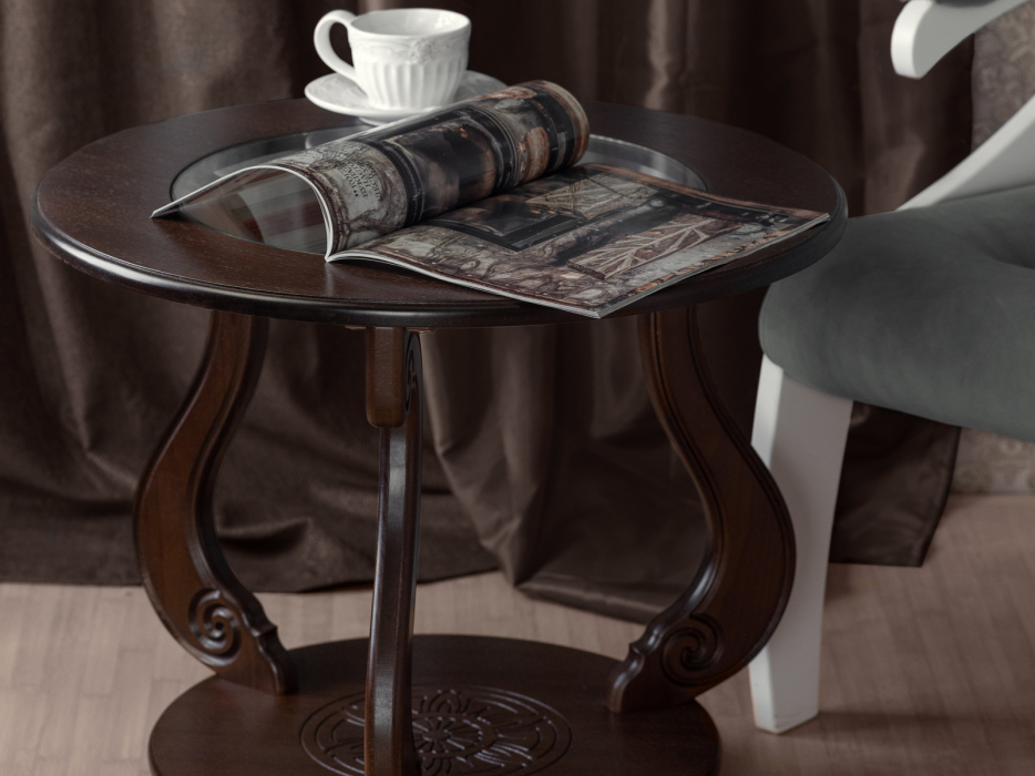 Журнальные столики, Стол журнальный Мебелик Грация (С) на колесах