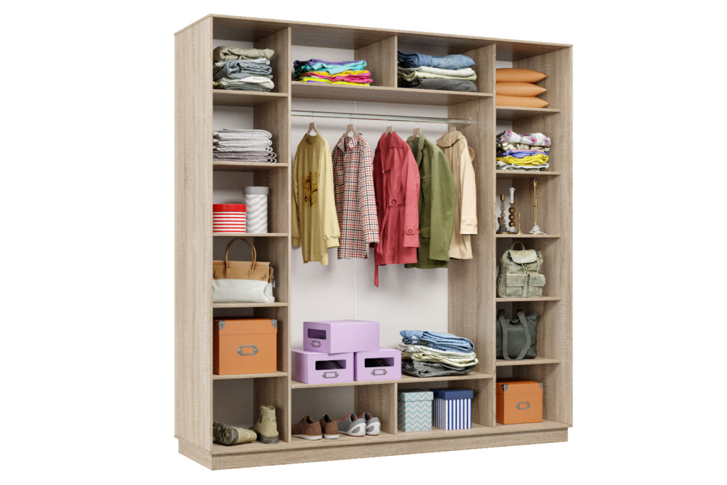 Шкафы-купе 3-х дверные, Шкаф-купе Премьер Лайт 36 (08;08;08) трехдверный