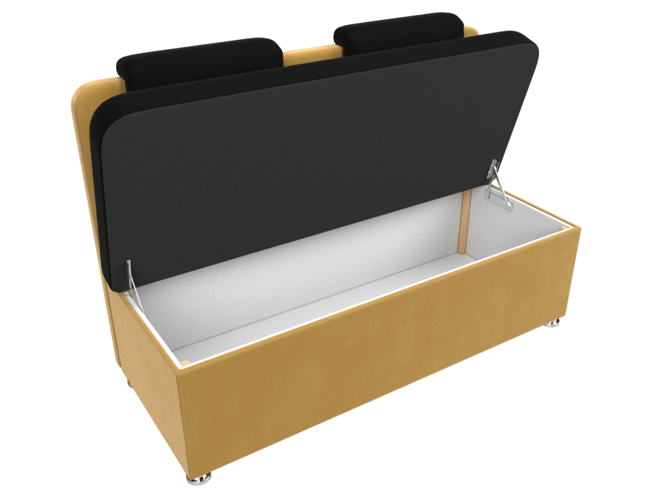 Диваны прямые кухонные, Диван кухонный прямой Маккон 2-х местный, микровельвет