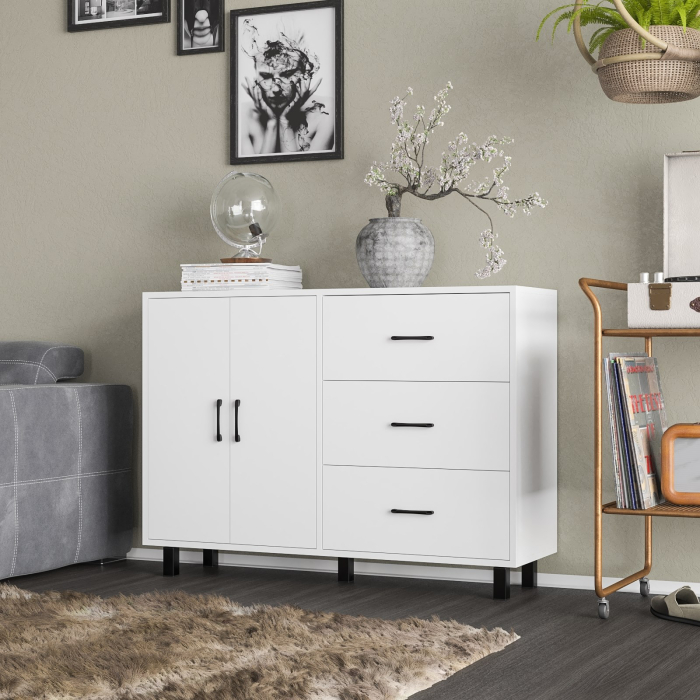 Комоды, Комод-тумба две дверки и три ящика РВК 123-1204