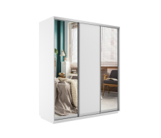 Шкафы-купе, Шкаф-купе Экспресс Медиум (2 зеркала) трио 2200 x 1800 x 600