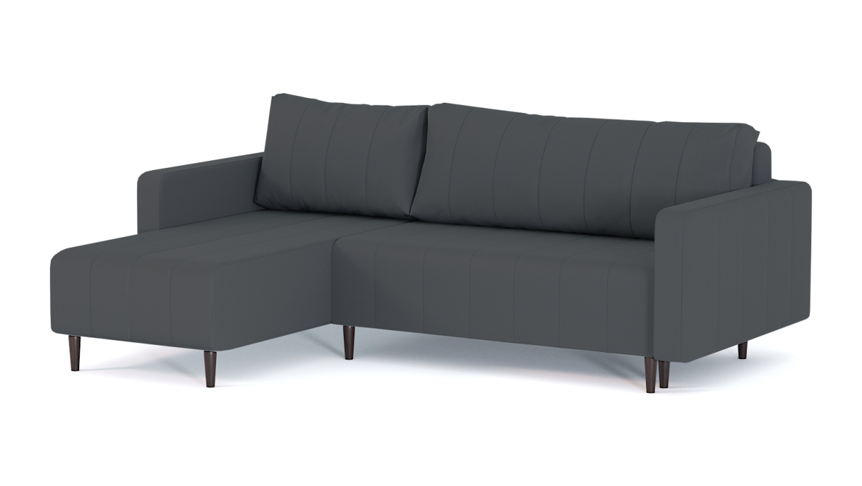 Диваны угловые в гостиную, Диван-кровать угловой Мартиника пантограф, велюр