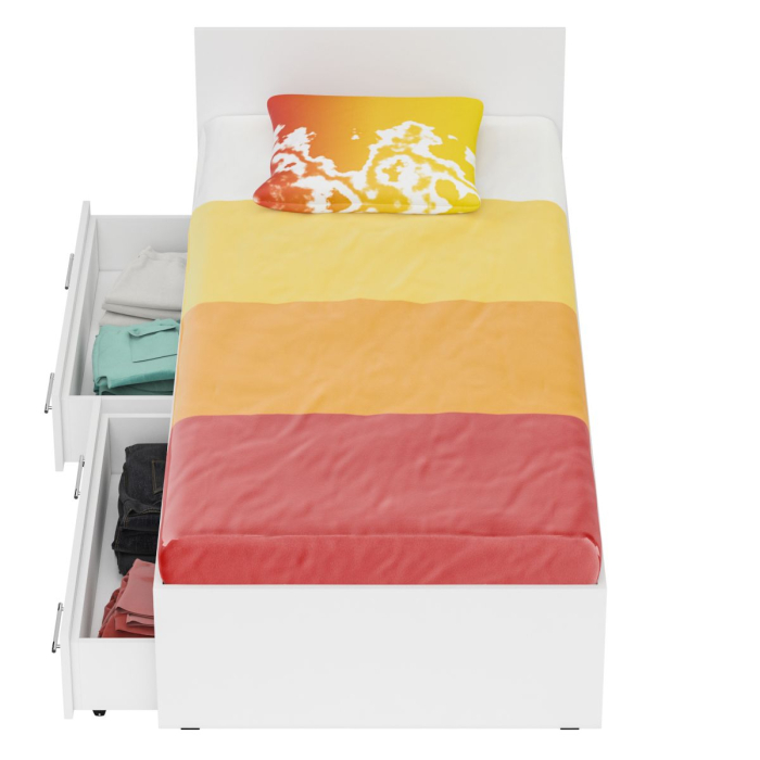 Детские кровати, Односпальная кровать с ящиками Стандарт 0900