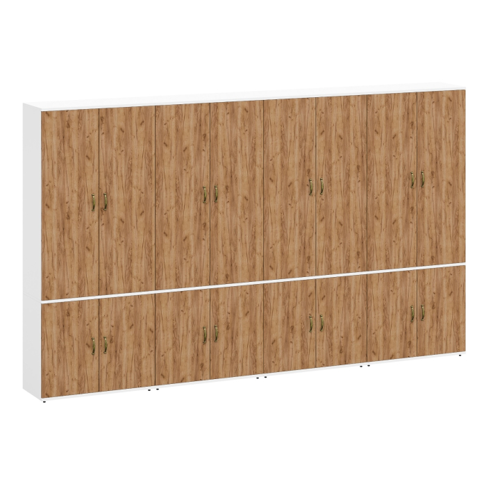 Шкафы двухстворчатые, Шкафы Лидер-8 МД 20Б комплект для прихожей из четырёх шкафов