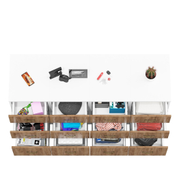 Набор из четырёх тумб три ящика Лидер-8.