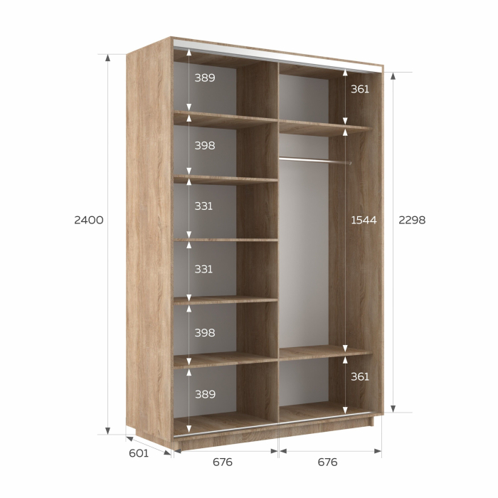 Шкафы-купе 2-х дверные, Шкаф-купе Экспресс 2-х дверный Фотопечать Шелк Стекла 140х60х240