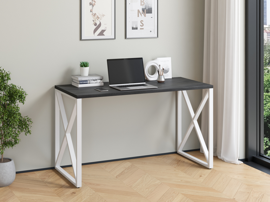 Прямые, Стол письменный Айсберг Лофт 06 Белый